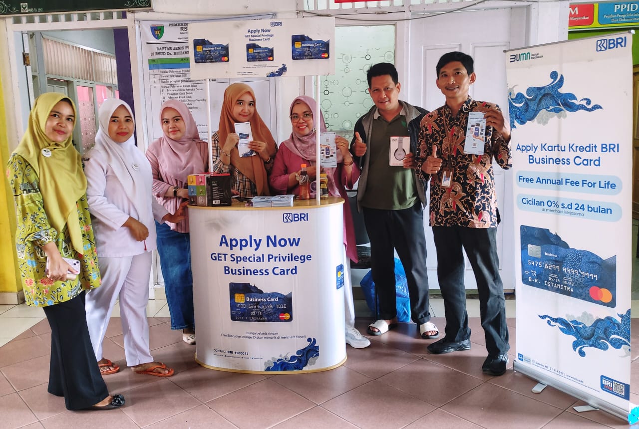 BRI Cabang Painan Buka Stand Layanan Kartu Kredit Business Card Kemenkes di RSUD Dr. M. Zein Painan
