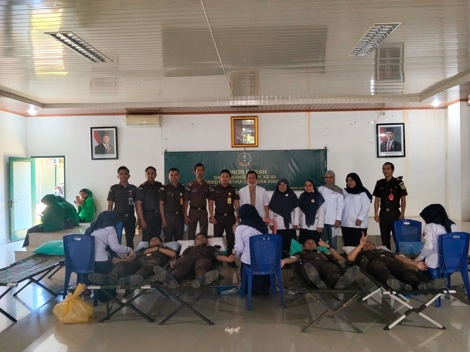 Tim UTD Laksanakan Donor Darah HUT ke-80 Persit Kartika Chandra Kirana