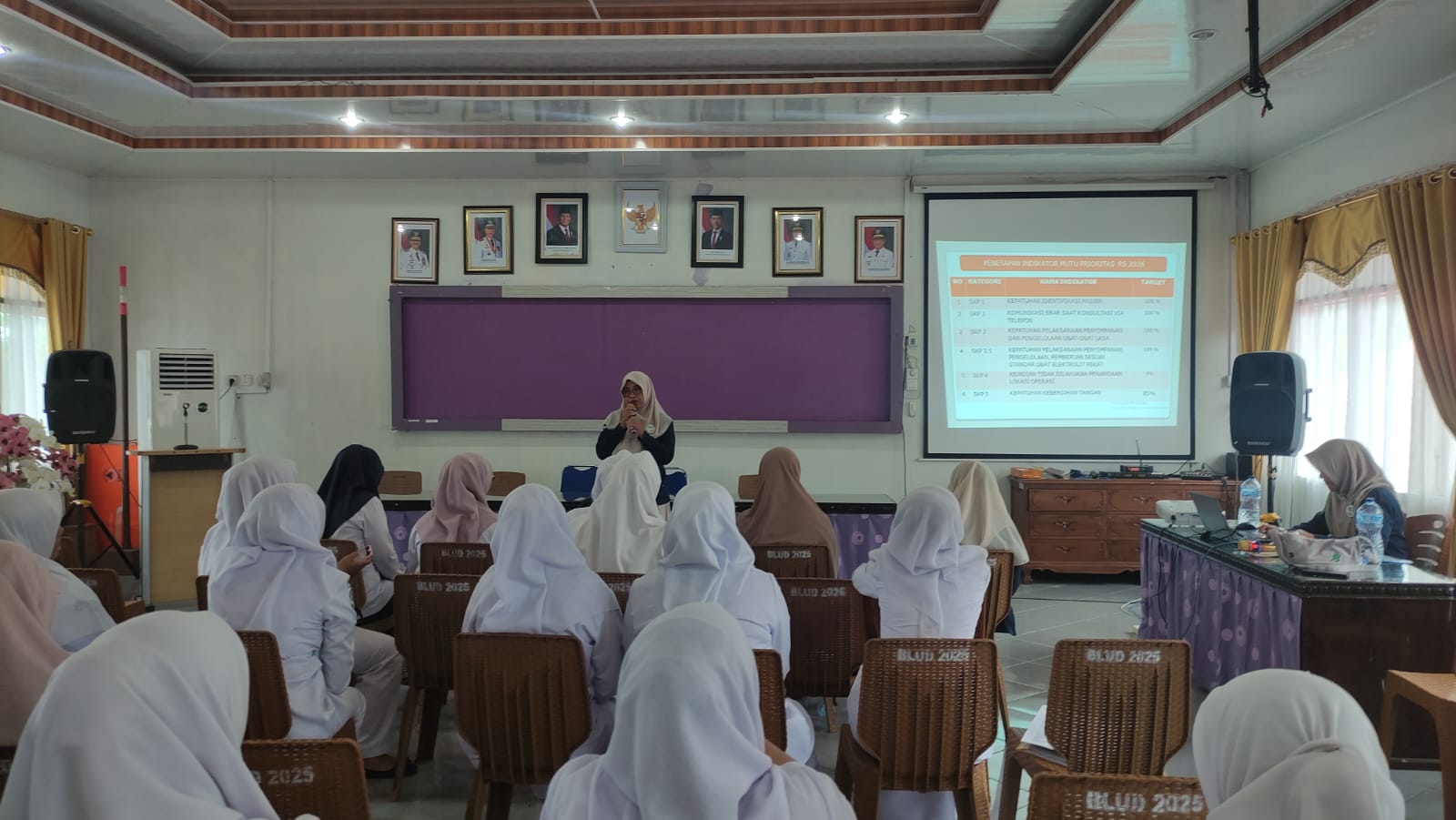 Hari Pertama Pelatihan Data Mutu