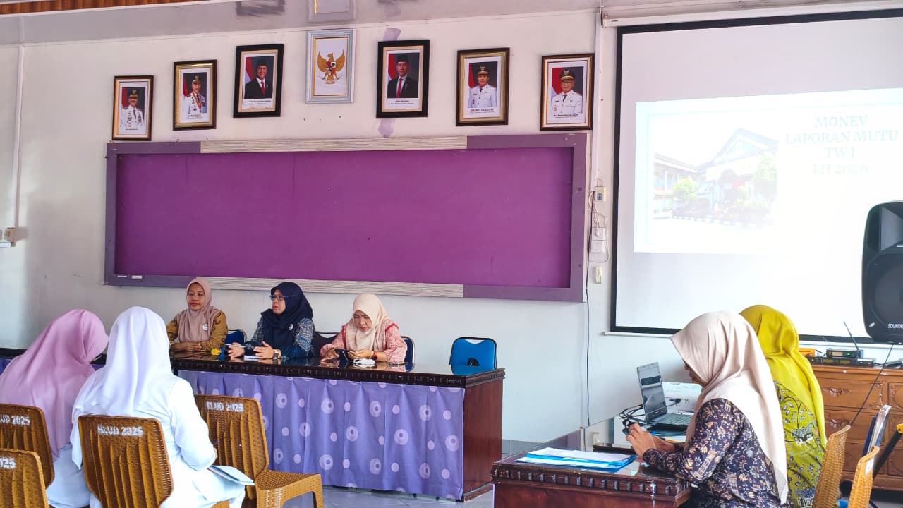 Rapat Monitoring dan Evaluasi Laporan Mutu Triwulan I