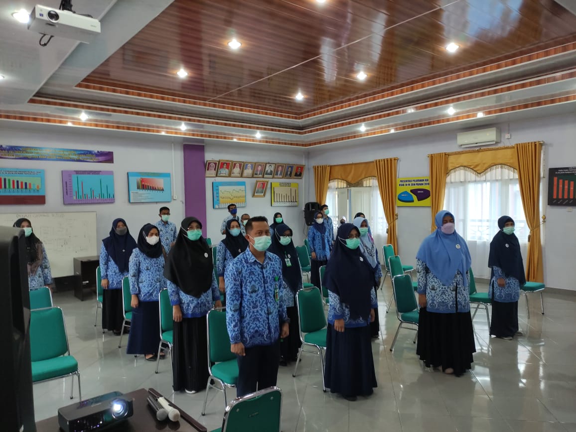 Upacara Peringatan Hari Kesaktian Pancasila Tahun 2021 di RSUD