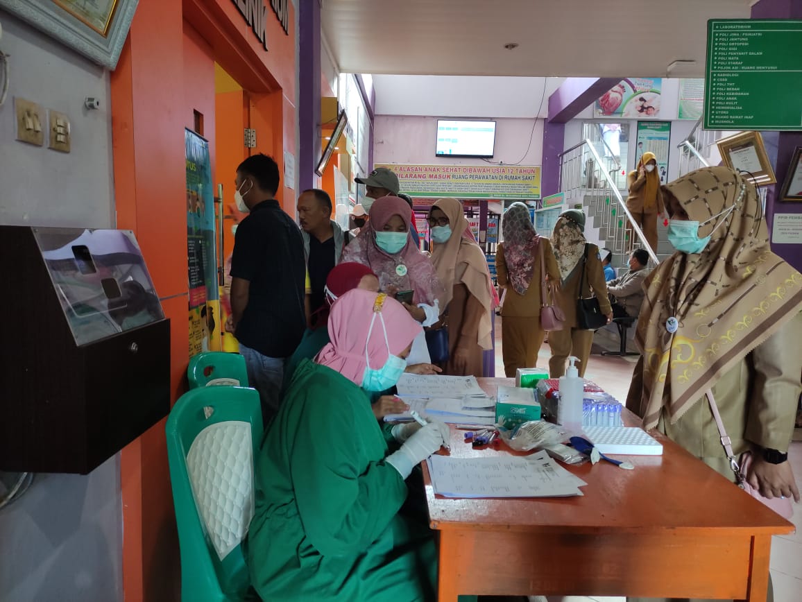 Pelaksanaan Pengujian Kesehatan bagi CPNS menjadi PNS di RSUD Telah Selesai