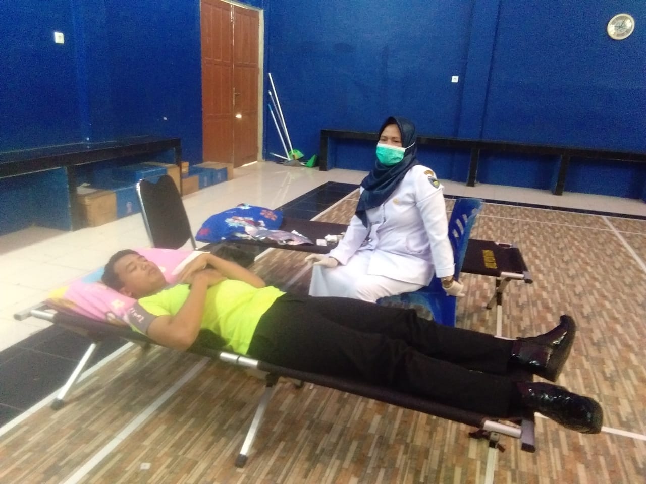 Tim Unit Transfusi darah Laksanakan Donor Darah HUT Bhayangkara Ke-76