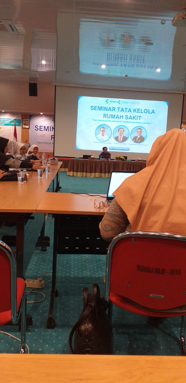 Kepala Bidang Pelayanan Medis Mengikuti Seminar Tata Kelola Rumah Sakit