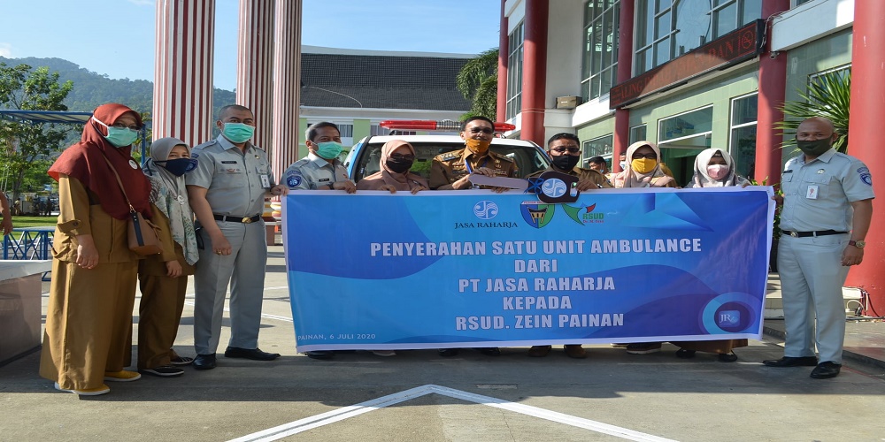 Penyerahan Bantuan Ambulance dari PT. Jasa Raharja Cabang Sumatera Barat
