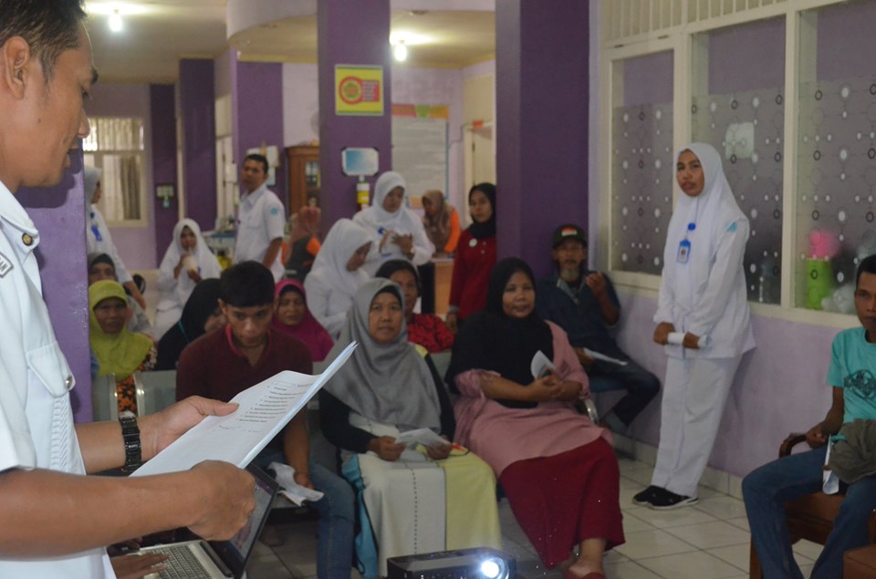 Penyuluhan Malaria di ruangan interne