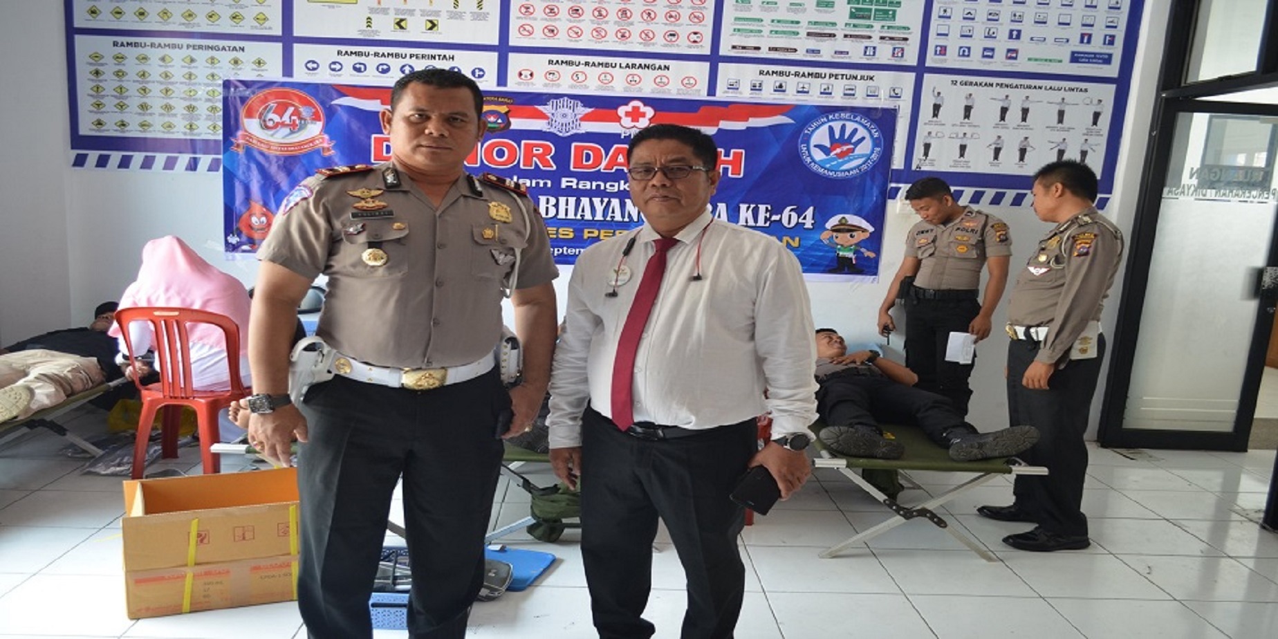 Donor Darah di Kantor Satlantas Pessel